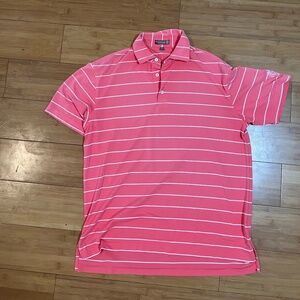 Pink Peter Millar Sport Polo